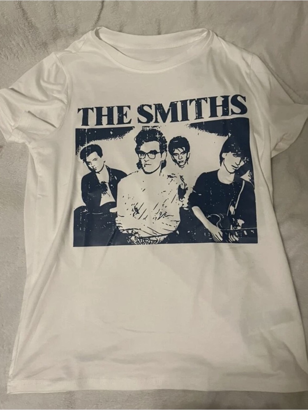Gildan White Tee 'The Smiths' Band graphic